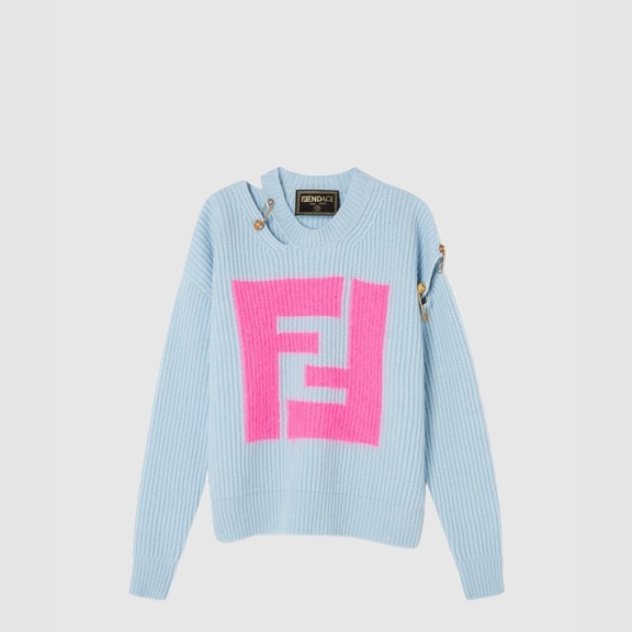 Fendi Logo Long Sleeve Top