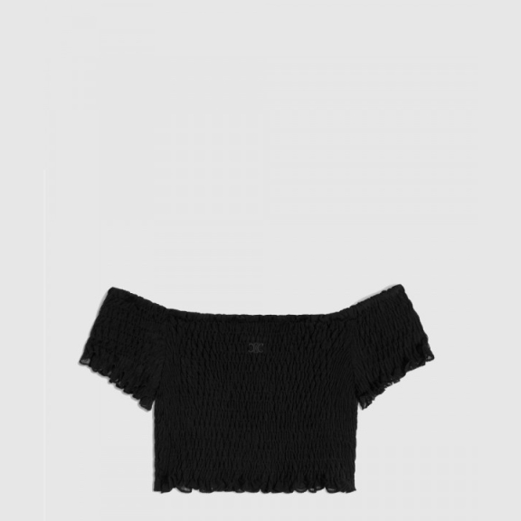 Logo Sleeveless Short Top