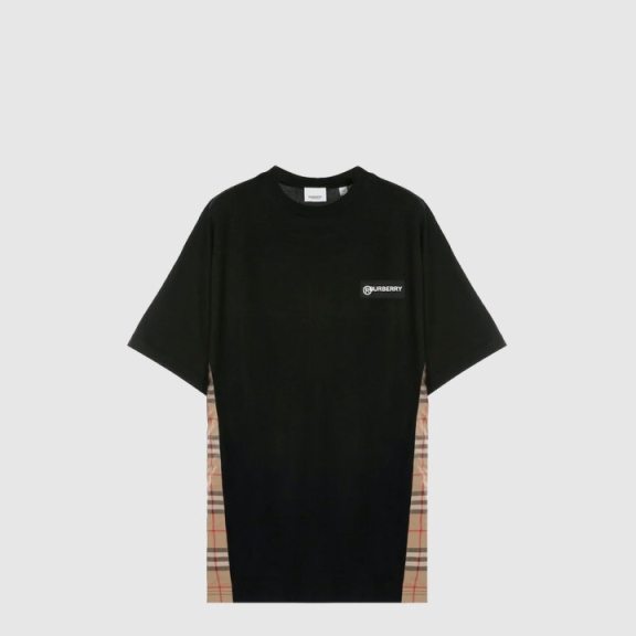 블록 면 티셔츠