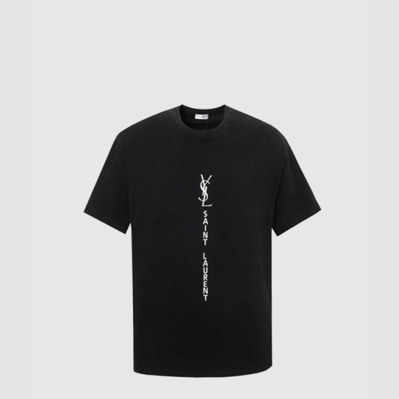 Saint Laurent Logo Print Short Sleeve
