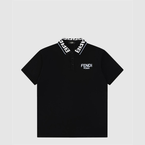 Fendi Logo Print Short Sleeve