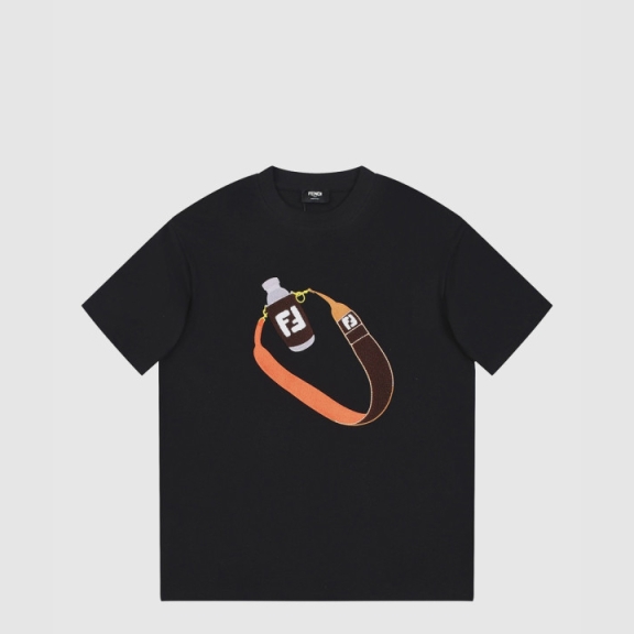 Fendi Logo Print Short Sleeve