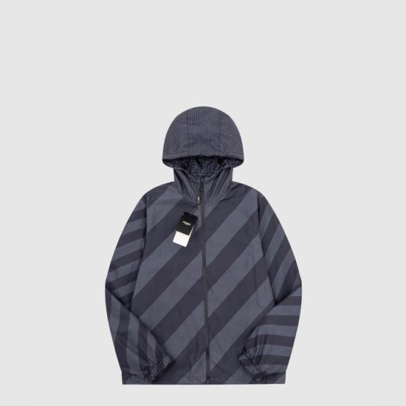 Fendi Logo Print Coat