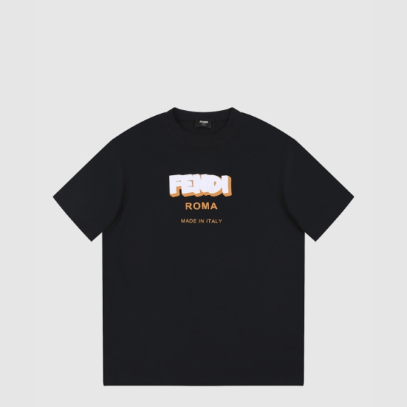 Fendi Logo Print Short Sleeve