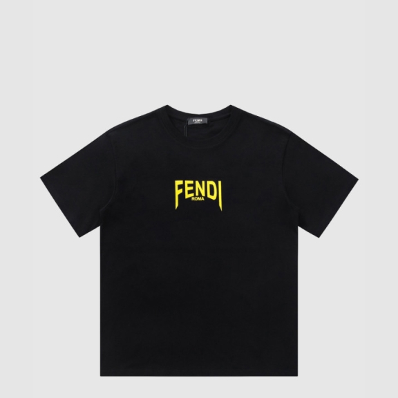 Fendi Logo Print Short Sleeve