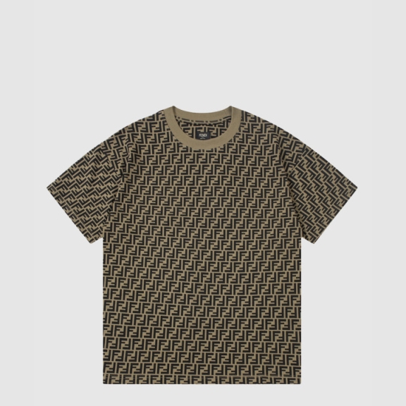 Fendi Logo Print Short Sleeve