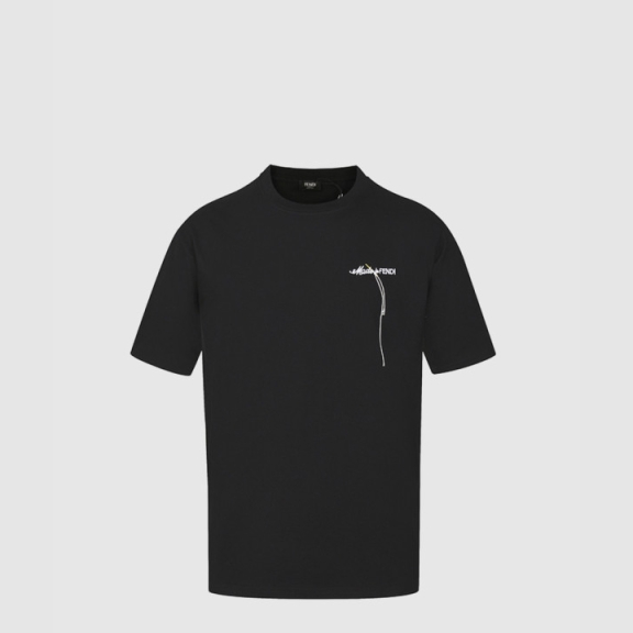 Fendi Logo Print Short Sleeve