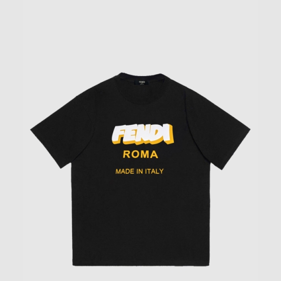 Fendi Logo Print Short Sleeve