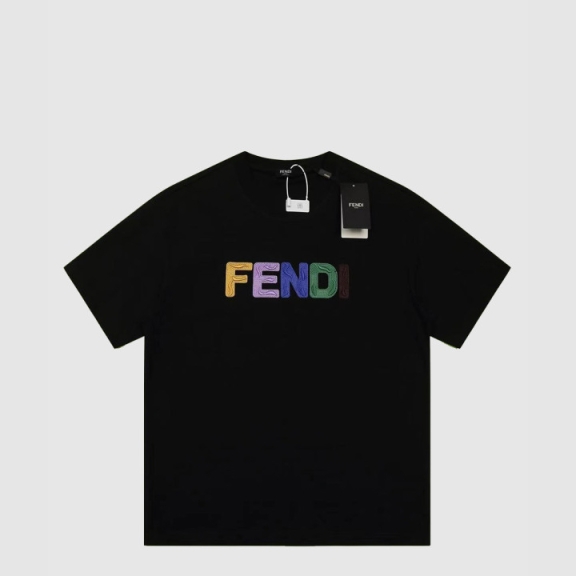 Fendi Logo Print Short Sleeve