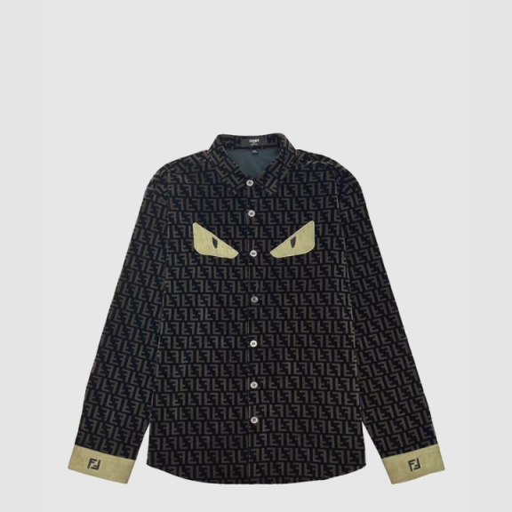 Fendi Logo Print Coat