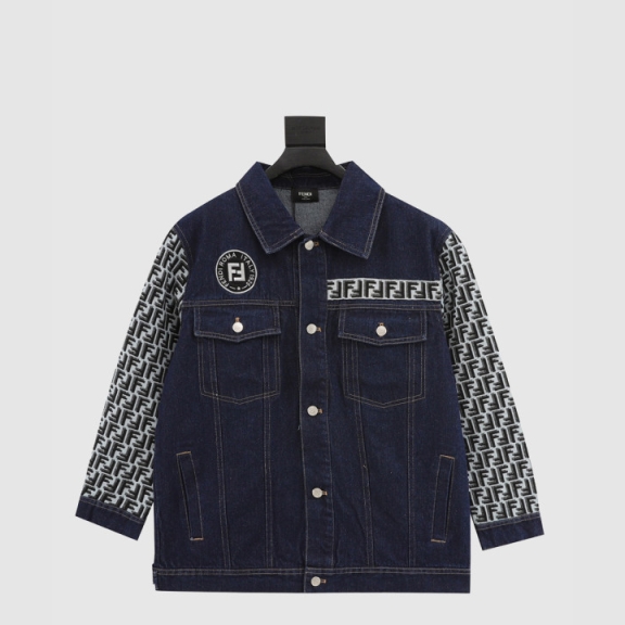 Fendi Logo Print Coat