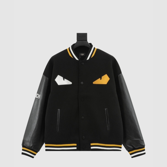 Fendi Logo Print Coat
