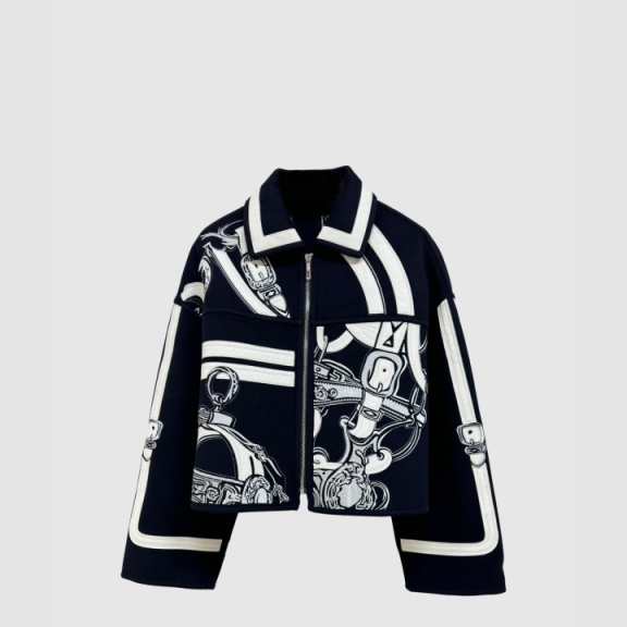 Hermes Cashmere Imbedded Jacket