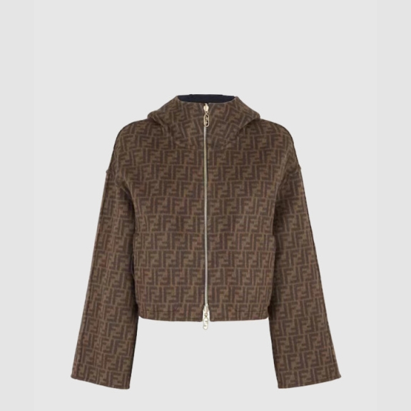 Fendi Logo Short Coat