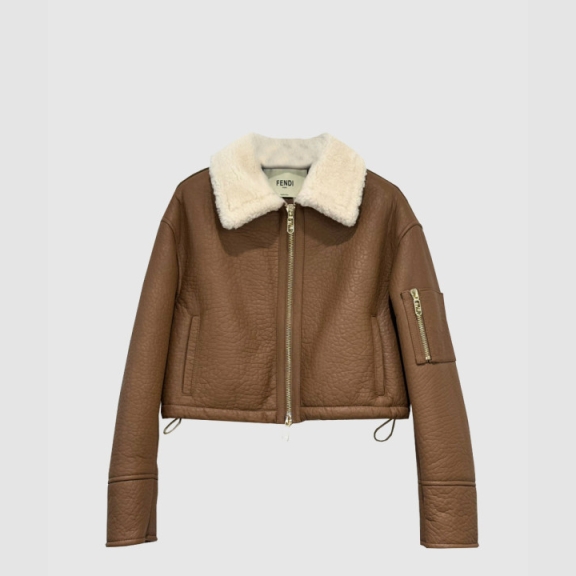 Fendi Logo Short Coat