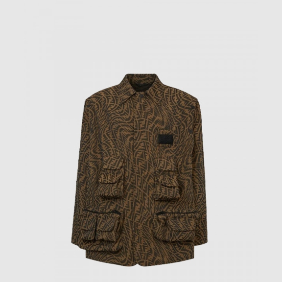 Logo Long Sleeve Print Coat