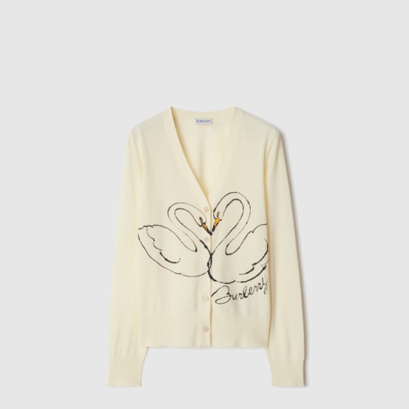 Burberry Logo Knit Coat