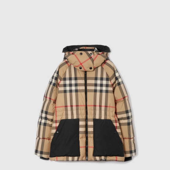 Check Puffer Jacket
