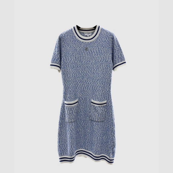 Chanel Logo Knit Dress