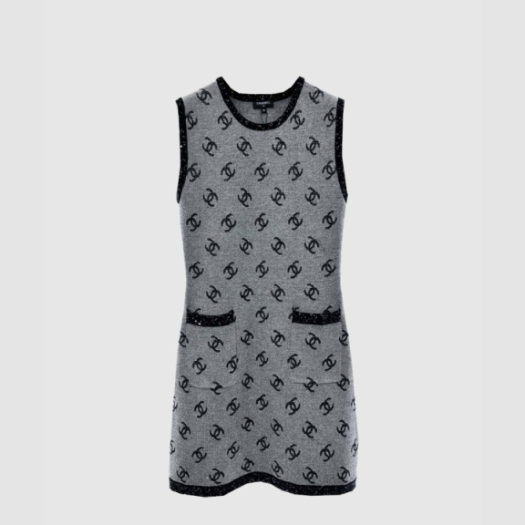 Chanel Logo Knit Dress