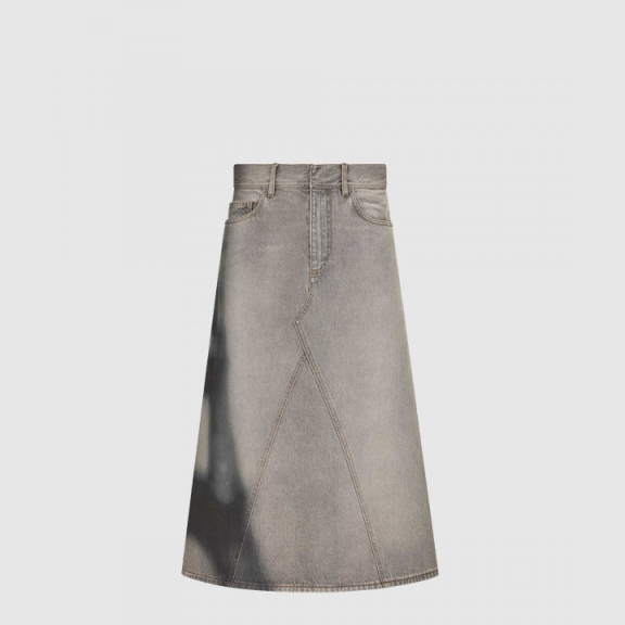 Long Denim Skirt