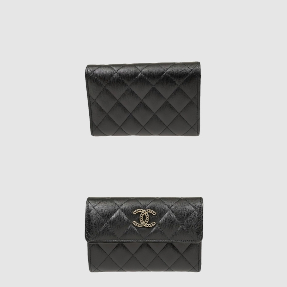 Chanel Quilted Embossed Wallet AP3398